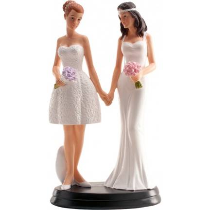 Fotografie Svatební figurka na dort 20cm ona a ona lesbičky - Dekora