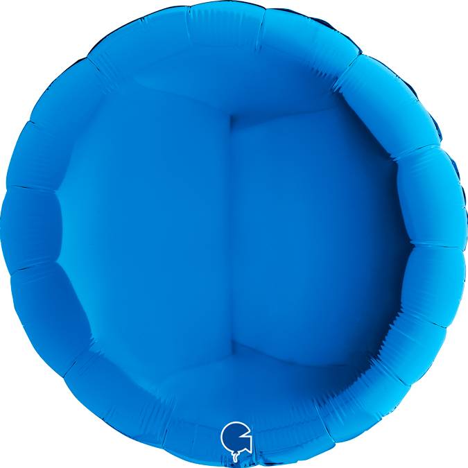 Fotografie Nafukovací balónek kulatý 91cm modrý - Grabo