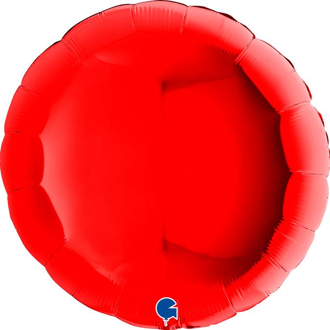 Fotografie Nafukovací balónek kulatý 91cm červený - Grabo