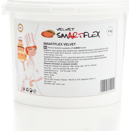 Fotografie Smartflex Velvet Mandle 4 kg (Potahovací a modelovací hmota na dorty)