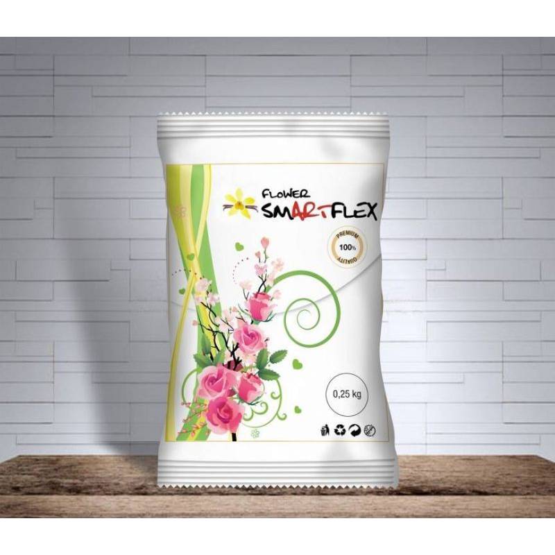 Fotografie Smartflex Flower Vanilka 250 g v sáčku (Modelovací hmota na výrobu květin)