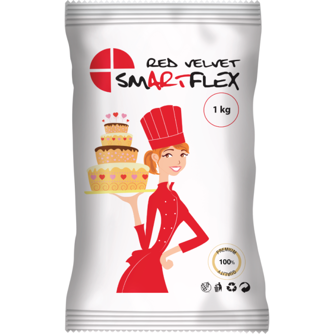 Smartflex Red Velvet Vanilka 1 kg v sáčku 0301 dortis