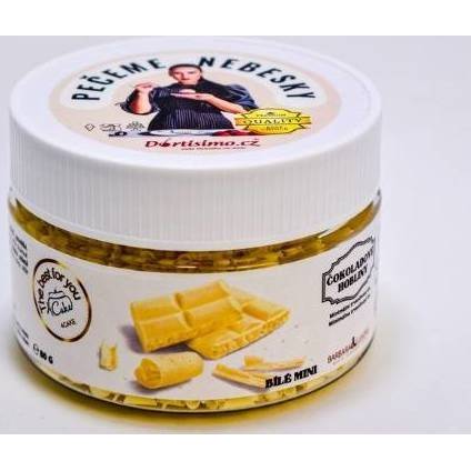 Fotografie Čokoládové hobliny bílé mini (80 g) 1178 dortis