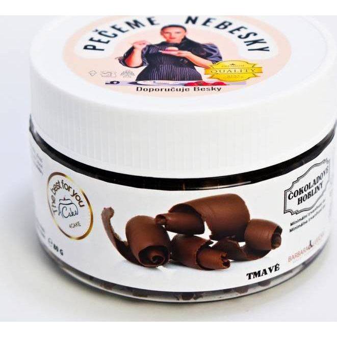 Fotografie Čokoládové hobliny tmavé (80 g) 4199 dortis