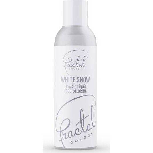Fotografie Dekorativní airbrush barva tekutá Fractal - White Snow (100 ml)