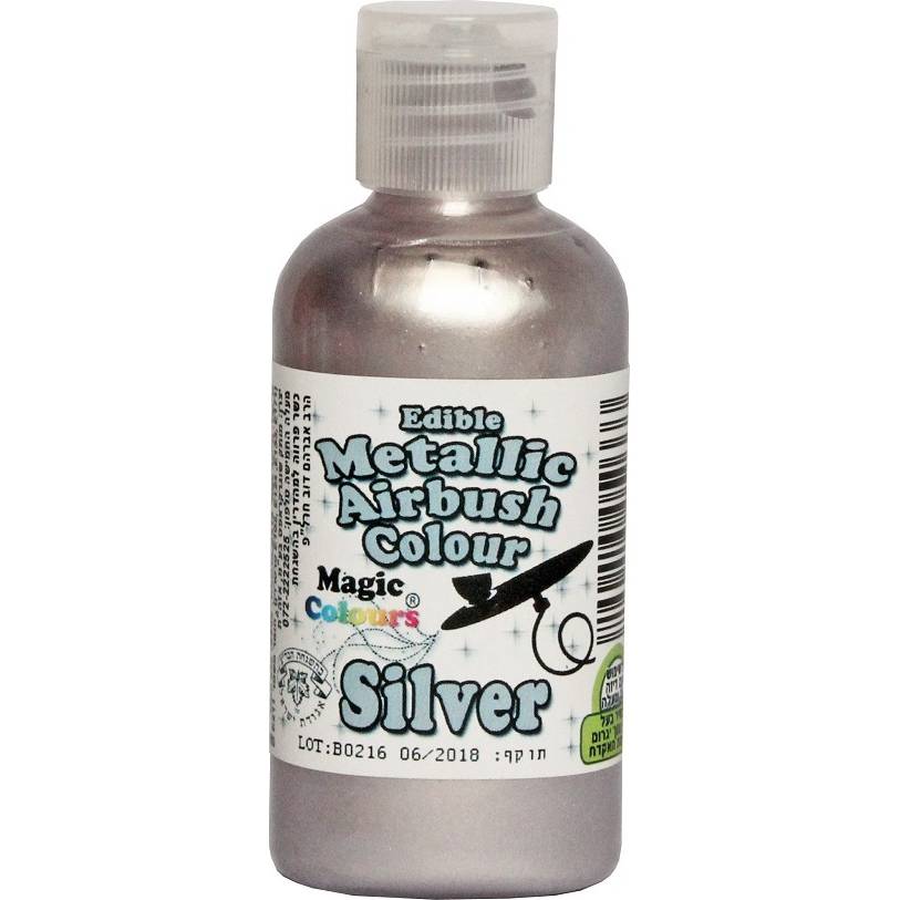 Airbrush barva perleťová Magic Colours (55 ml) Silver
