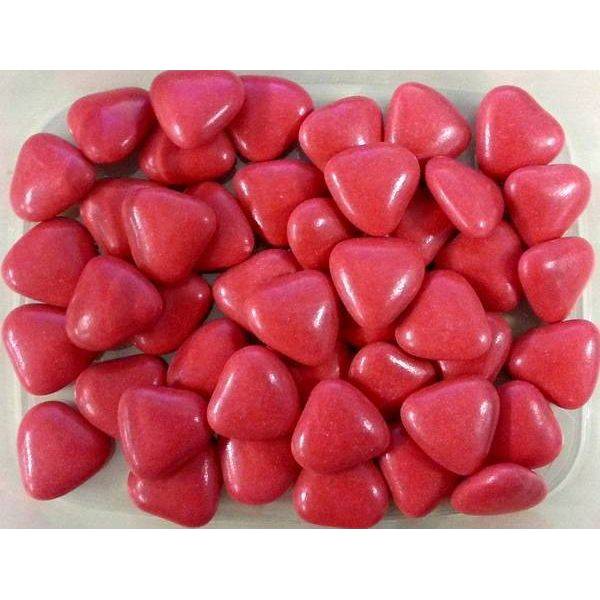 Čokoládová srdíčka červená (50 g)