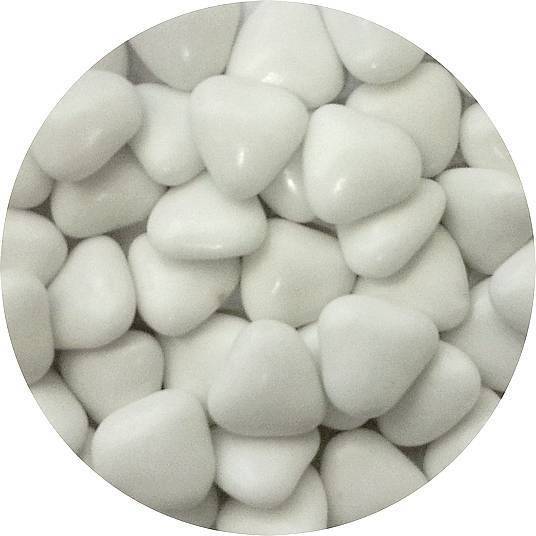Fotografie Čokoládová srdíčka bílá (50 g)