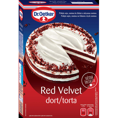 Fotografie Dr. Oetker Red Velvet dort (385 g)