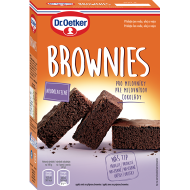 Fotografie Dr. Oetker Čokoládové Brownies (400 g) DO0066 dortis