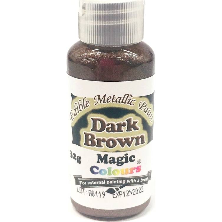 Fotografie Tekutá metalická barva Magic Colours (32 g) Dark Brown