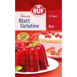 Plátková želatina - červená - RUF