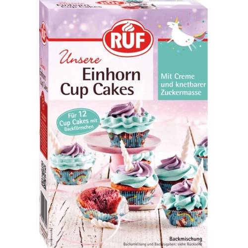 Směs na barevné Cupcakes - Unicorn 365g - RUF