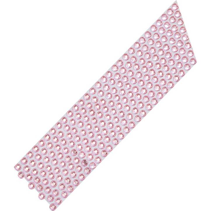 Diamantový ozdobný pás růžový 1m - Dekora