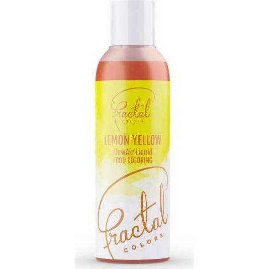 Fotografie Airbrush barva tekutá Fractal - Lemon Yellow (100 ml)