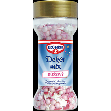 Fotografie Dr. Oetker Dekor mix růžový (50 g)