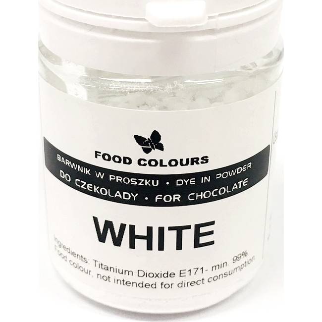 Prášková barva do čokolády Food Colours White (20 g)
