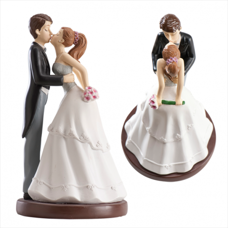 Svatební figurka na dort polibek 16cm - Dekora
