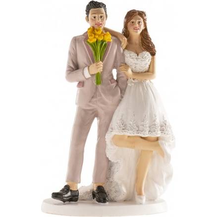 Fotografie Svatební figurka na dort šťastný pár - Dekora