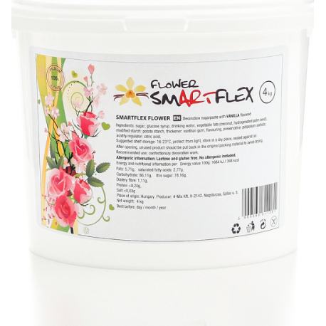 Fotografie Smartflex Flower Vanilka 4 kg (Modelovací hmota na výrobu květin)