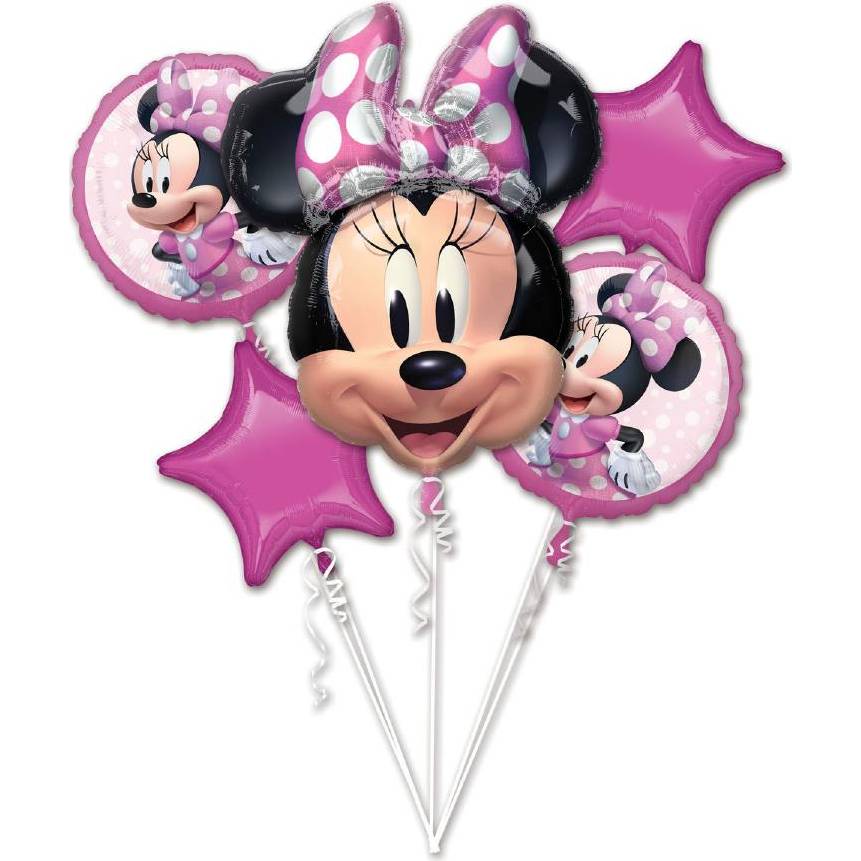 Fóliový balónek 5ks Minnie - Amscan