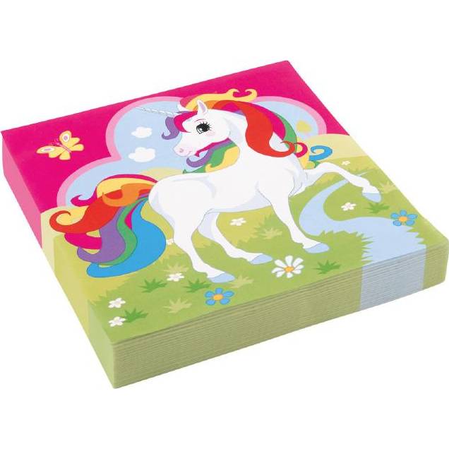 Ubrousky Unicorn 20ks 33x33cm - Amscan