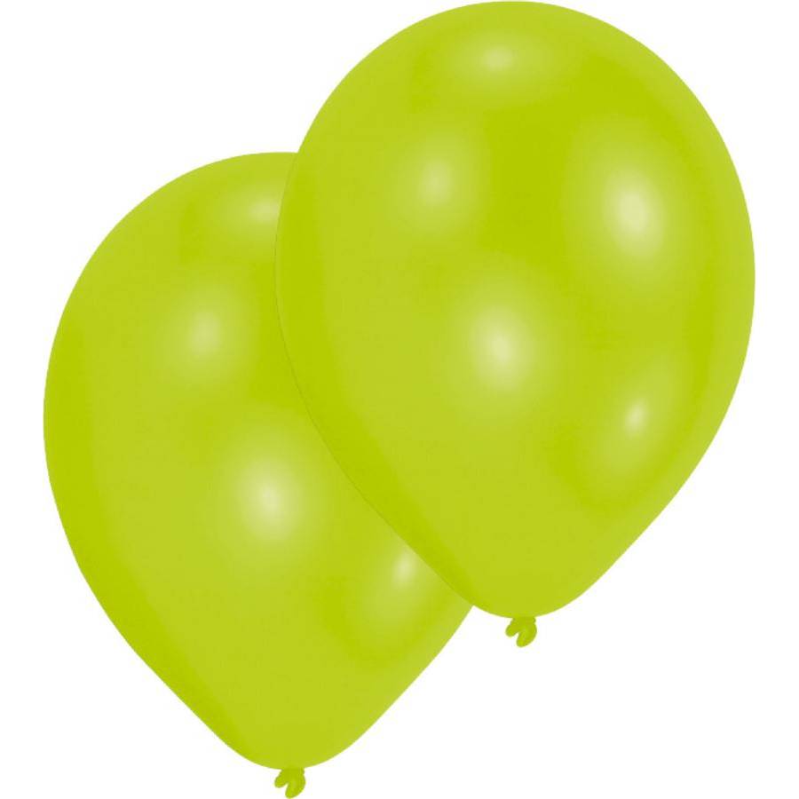Latexové balónky limetkově zelené 10ks 27,5cm - Amscan