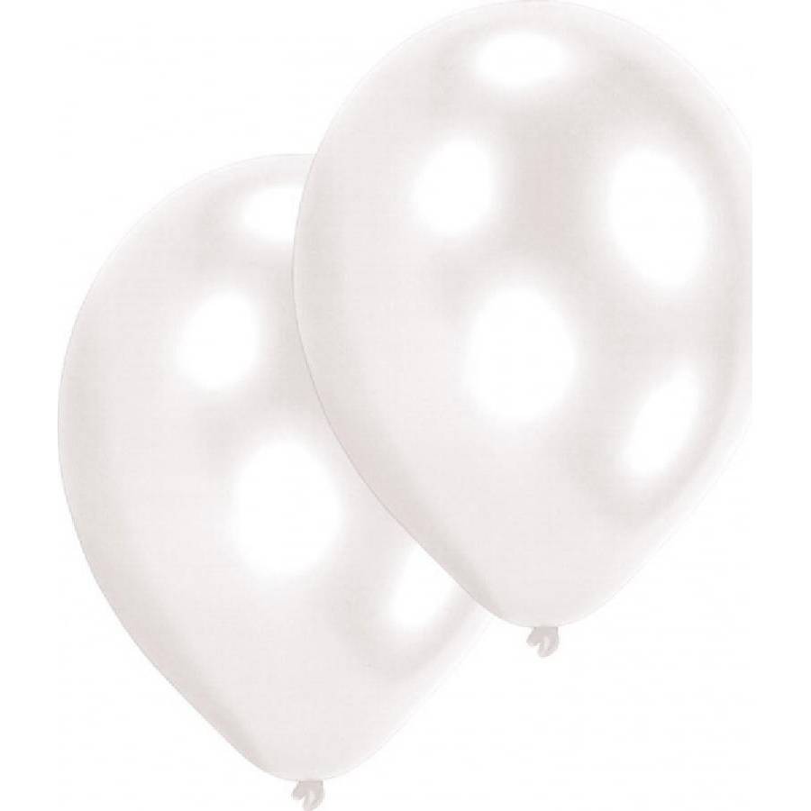 Latexové balónky bílé 10ks 27,5cm - Amscan