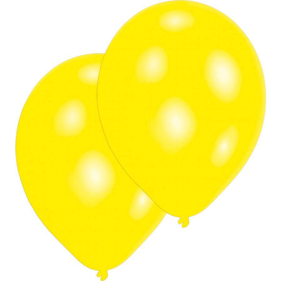 Latexové balónky žluté 10ks 27,5cm - Amscan