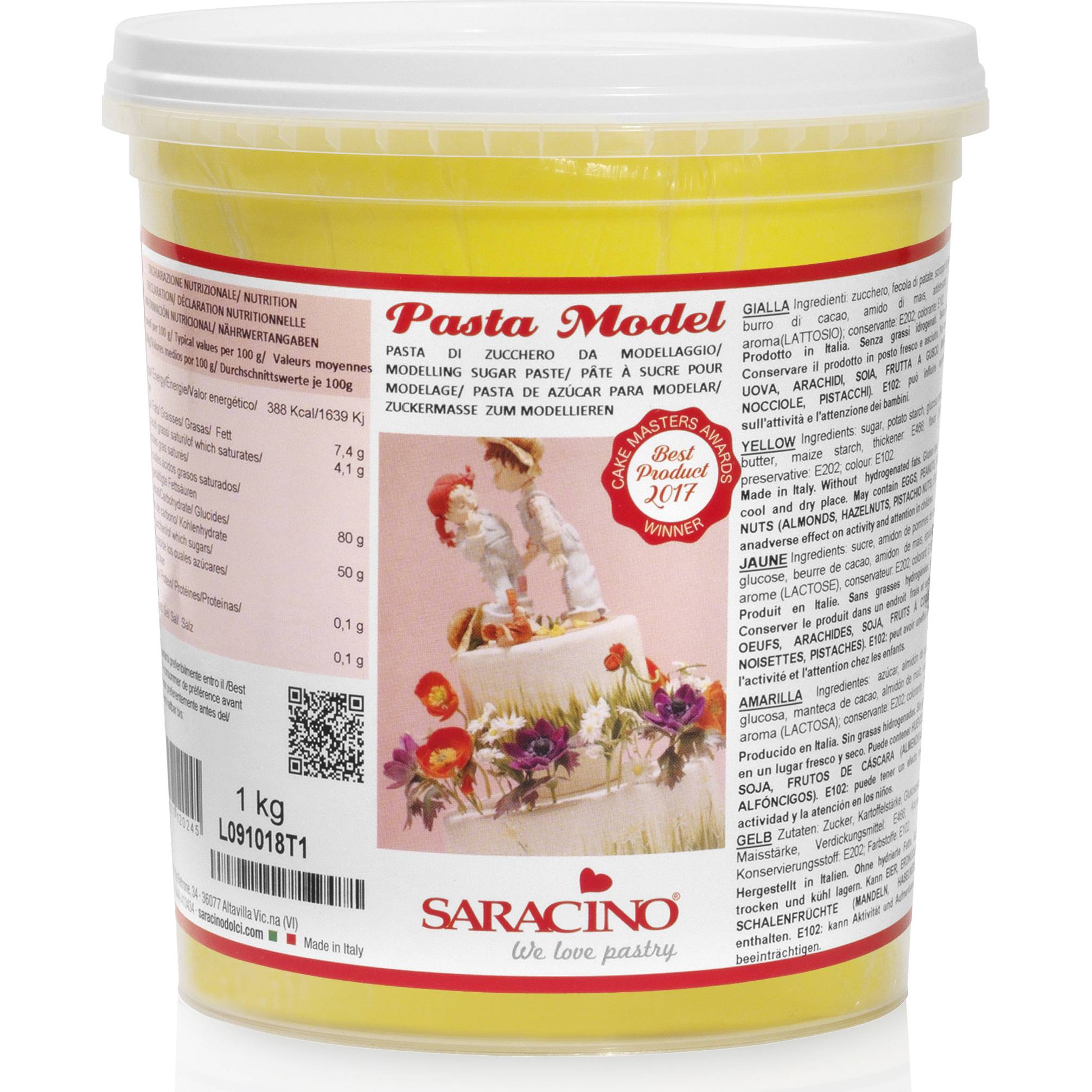 Modelovací hmota žlutá 1 kg - Saracino