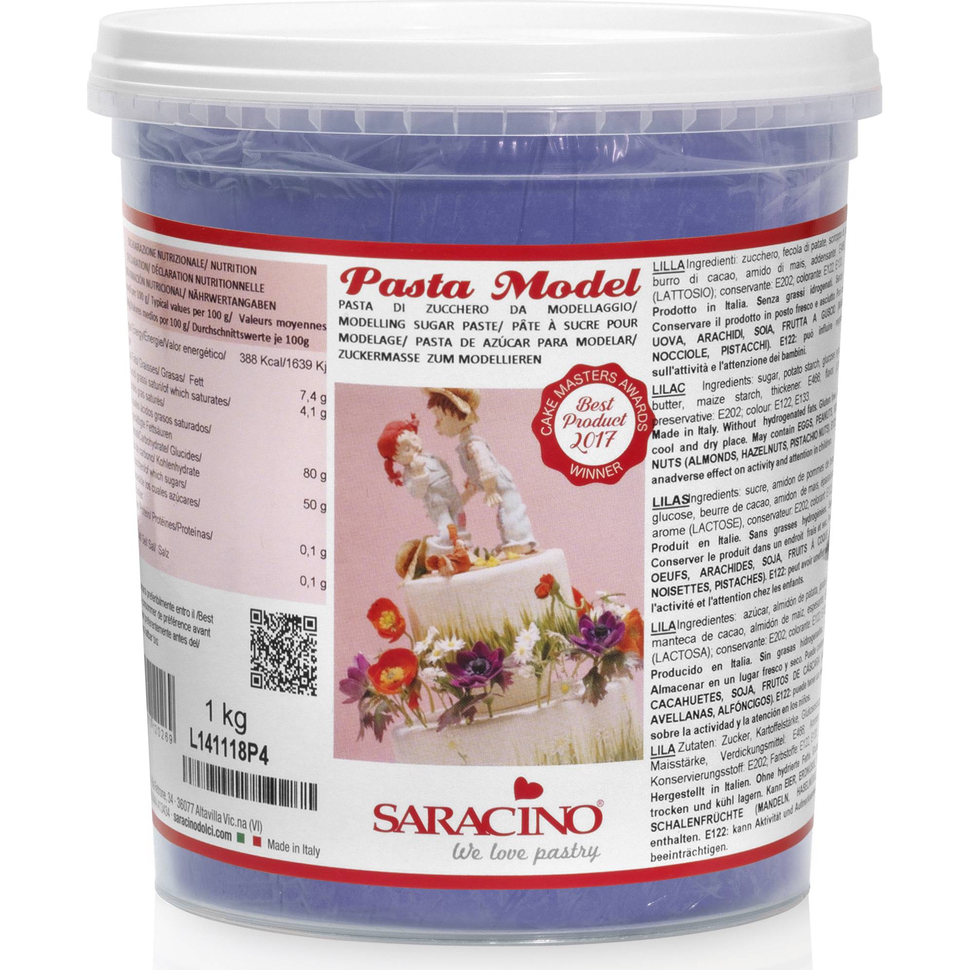 Fotografie Modelovací hmota fialová 1 kg - Saracino