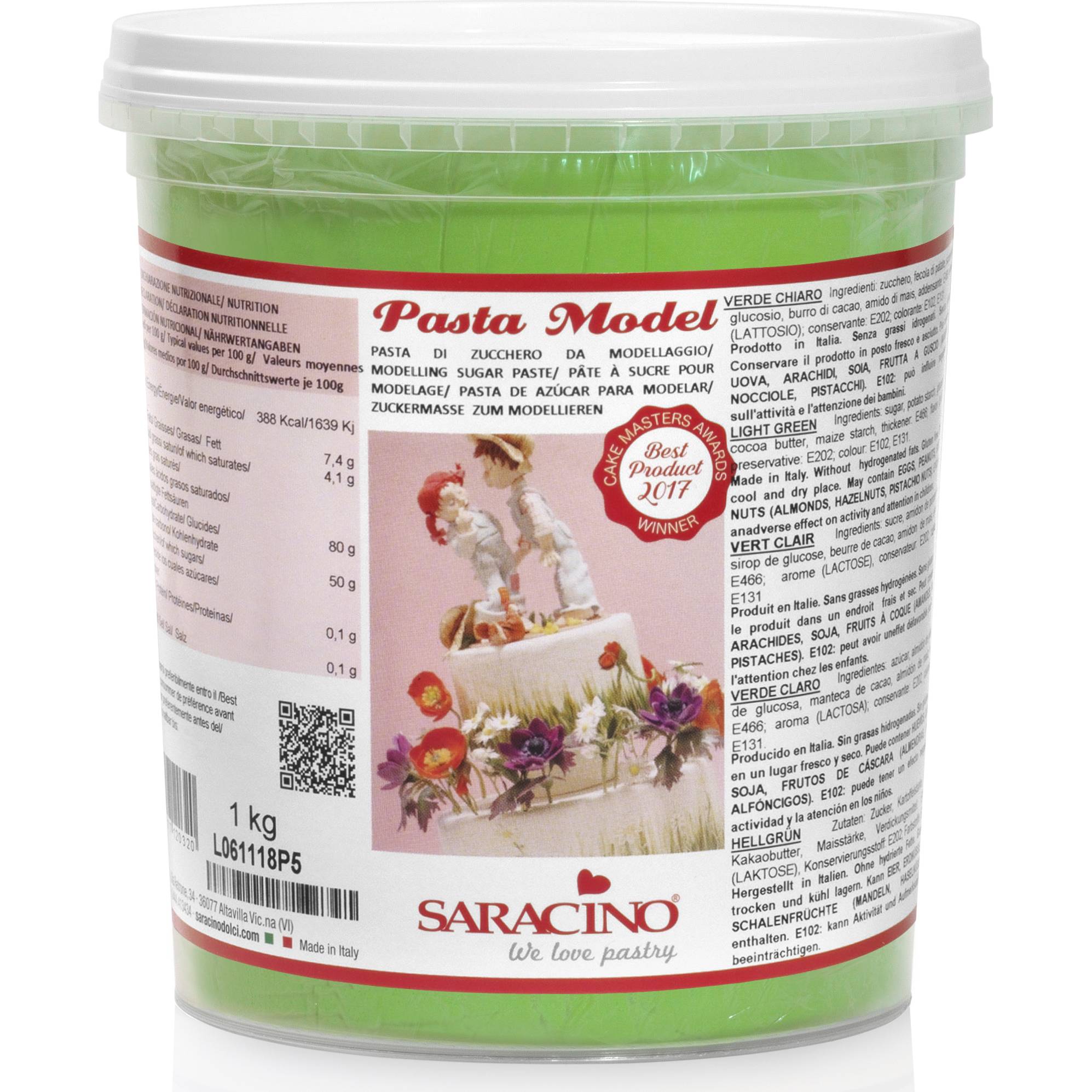 Modelovací hmota světle zelená 1kg - Saracino