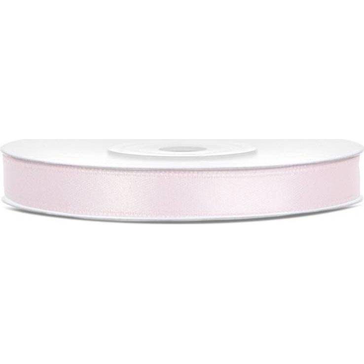 Bledě růžová stuha 6 mm x 25 m (1 ks)