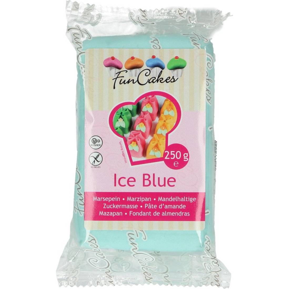 Vynikající marcipán světle modrý Ice Blue 250g 1:5 - FunCakes