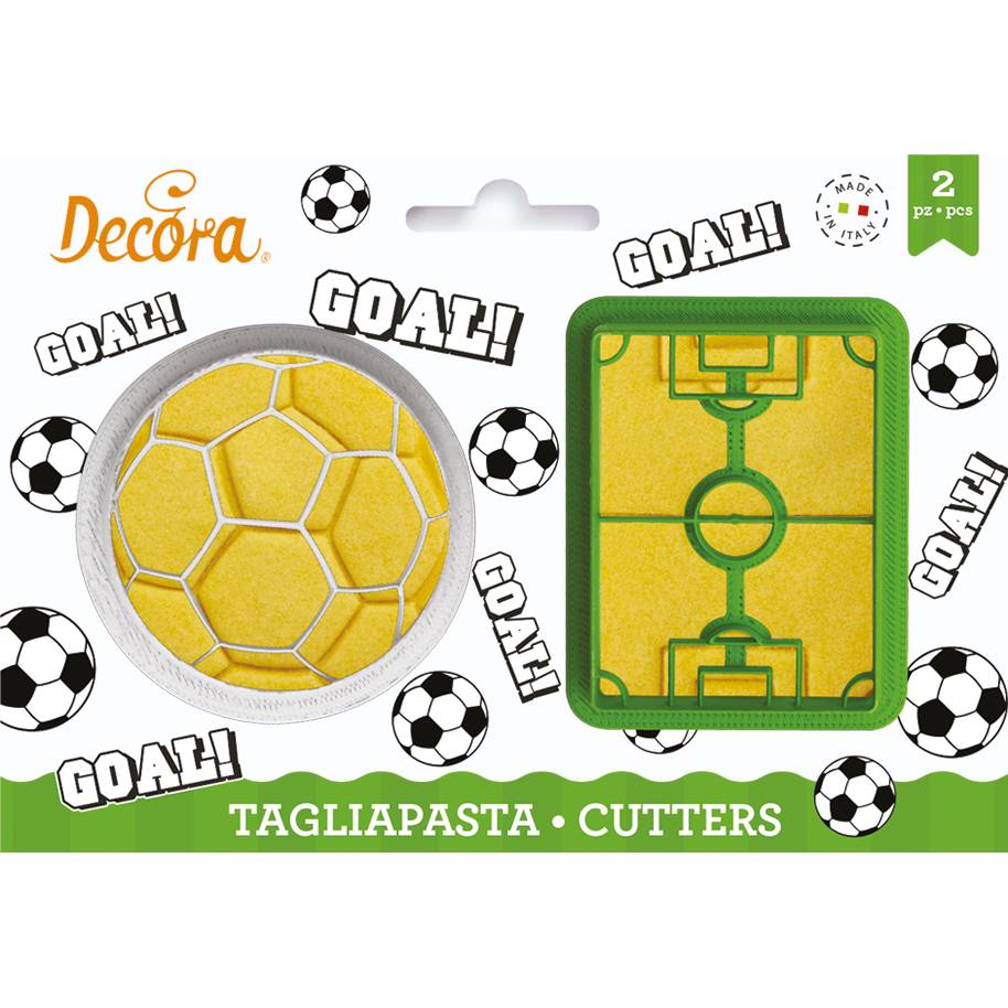 Fotografie Vykrajovátka hřiště a fotalový míč - Decora