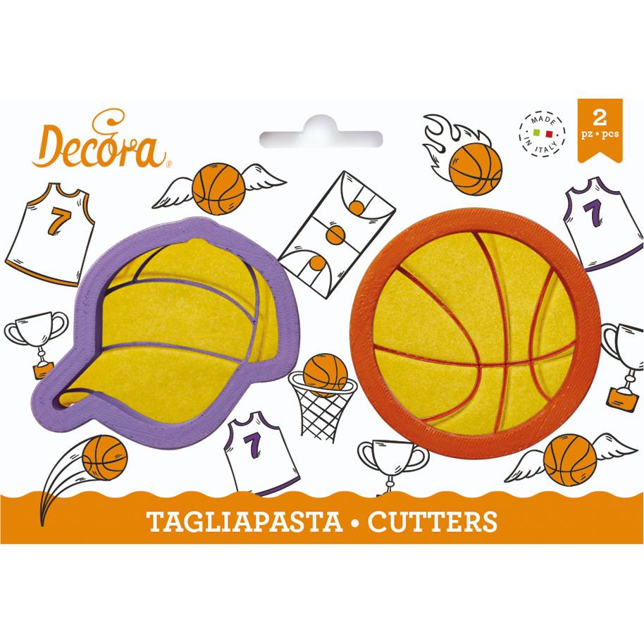 Fotografie Vykrajovátka basketbalový míč a čepice - Decora