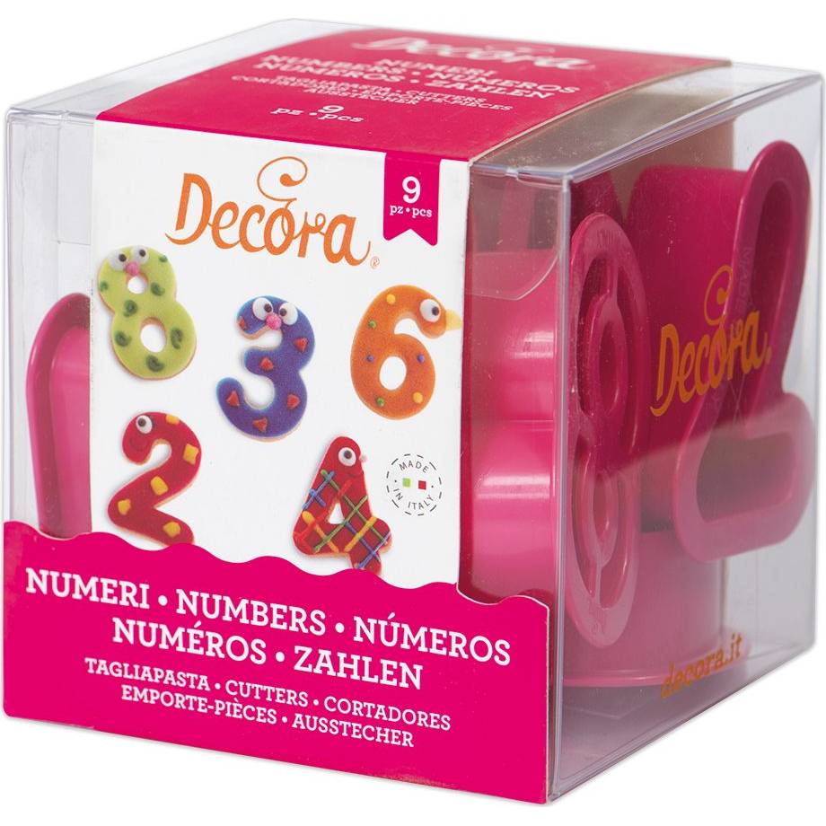 Fotografie Vykrajovátka číslice 0 - 9, 5,2x2,2cm - Decora
