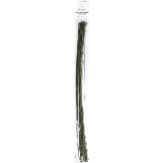 Květinové drátky zelené silné 50ks 40cm - Decora
