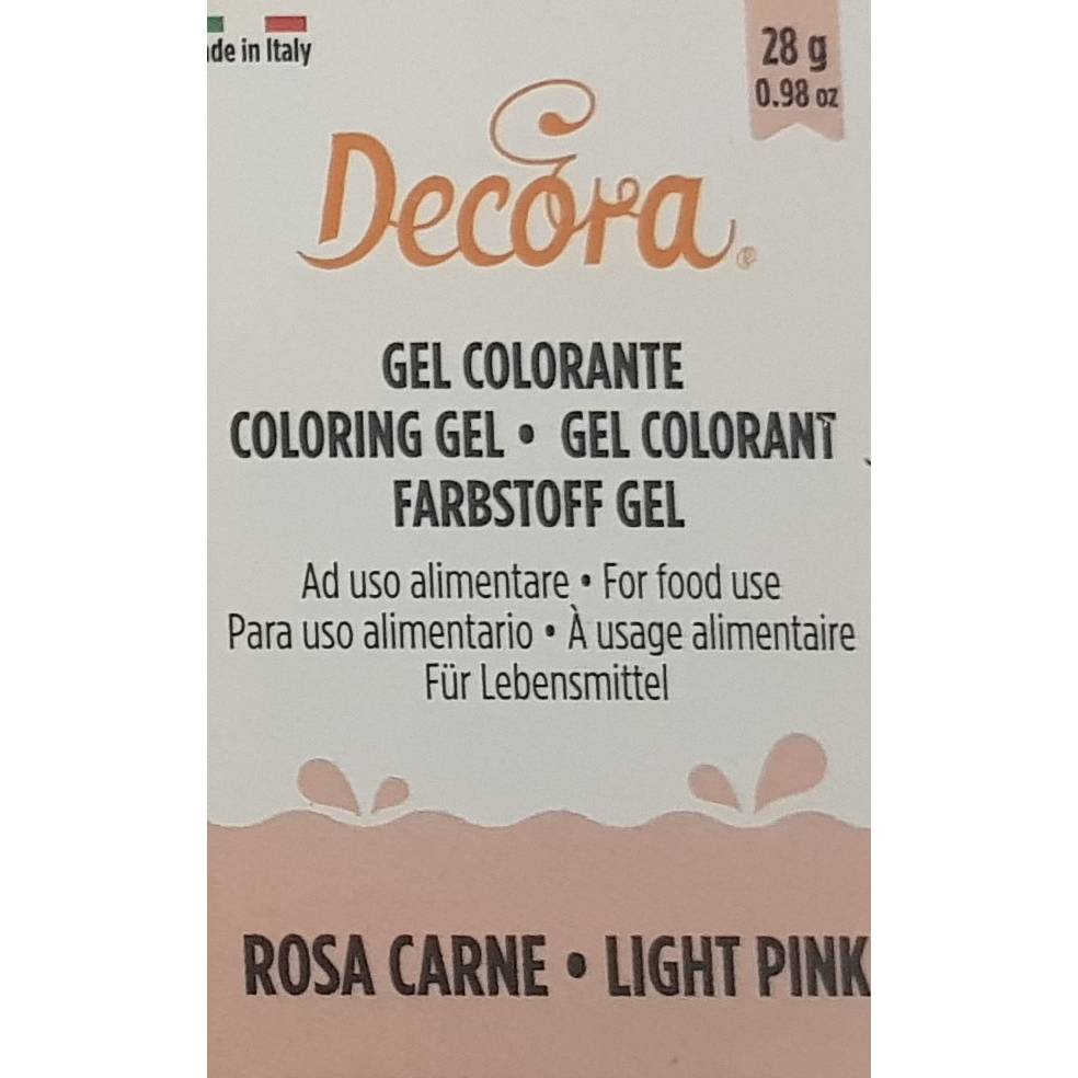 Gelová barva světle růžová ligh pink 28g - Decora