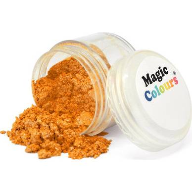 Jedlá prachová perleťová barva Magic Colours (8 ml) Orange Blast