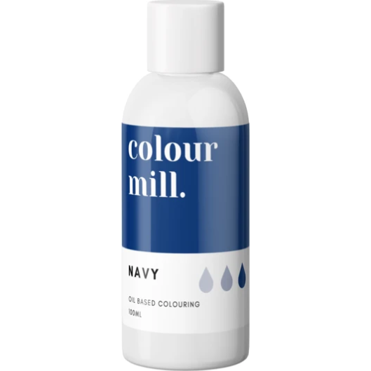 Fotografie Olejová barva 100ml vysoce koncentrovaná námořní modrá - Navy - colour mill