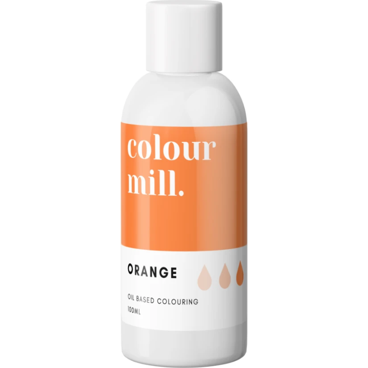 Fotografie Olejová barva 100ml vysoce koncentrovaná oranžová - colour mill