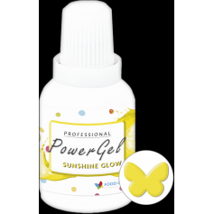 Fotografie Food Colours gelová barva PowerGel Sunshine Glow 20 g