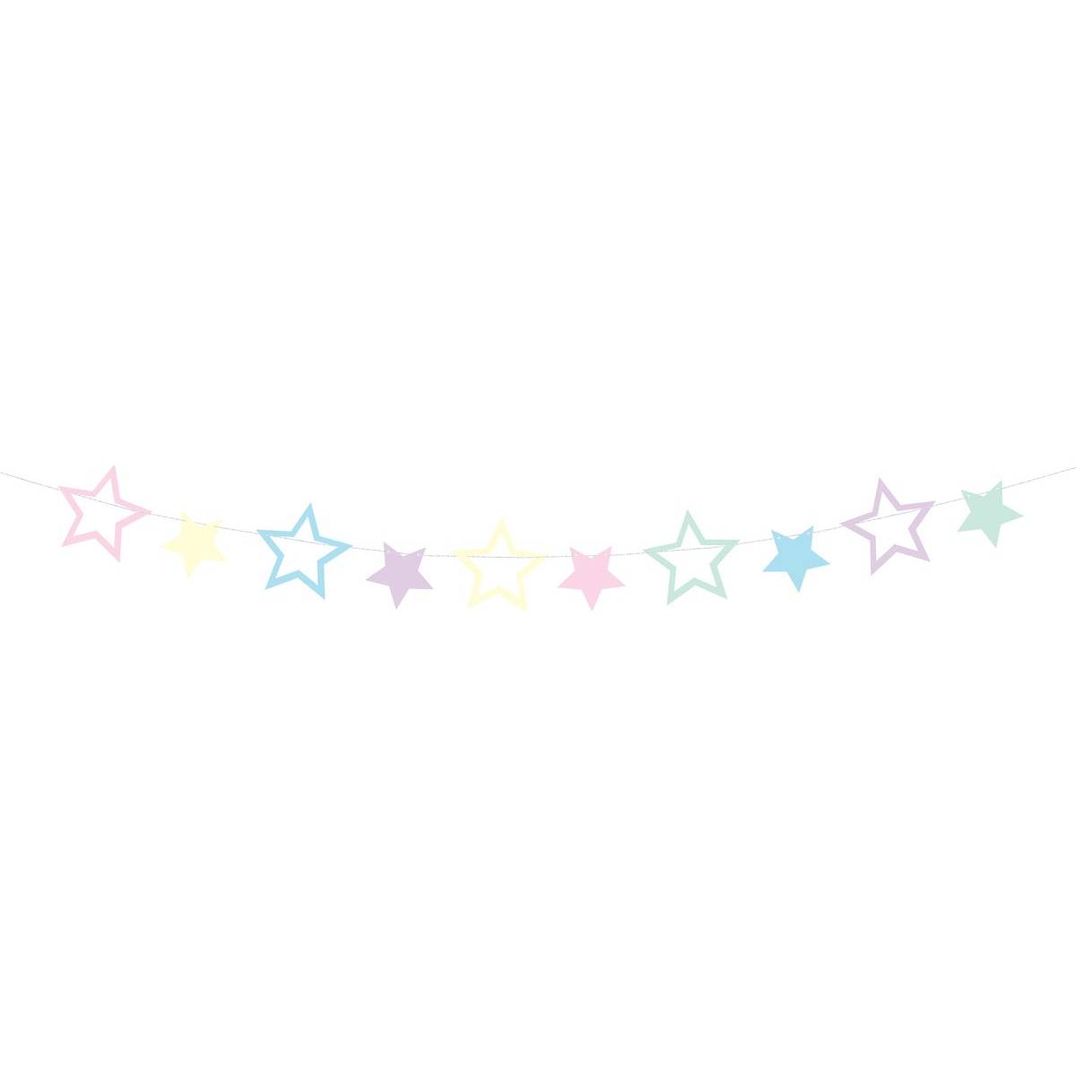 Fotografie Girlanda hvězdy 2m 10 hvězd - PartyDeco