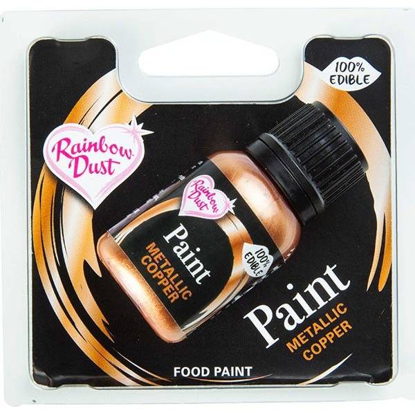 Fotografie Tekutá metalická barva Copper 25ml - Rainbow Dust