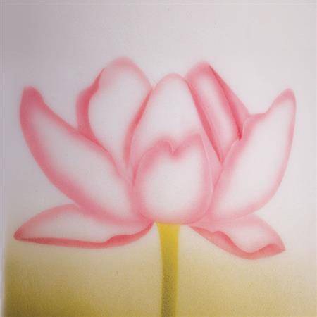 Fotografie Stencil pro airbrush lotus - Martellato