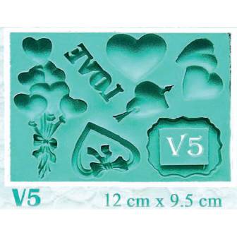 Fotografie Silikonová forma srdce - Galias Moulds