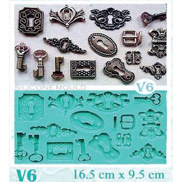 Silikonová forma klíče a zámky - Galias Moulds