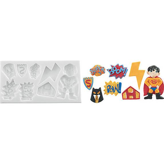 Fotografie Silikonová formička superhrdina - Silikomart
