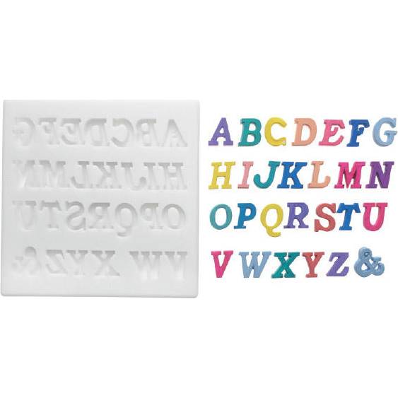 Silikonová formička abeceda 18x15mm - Silikomart